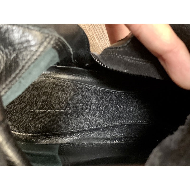 ALEXANDER MCQUEEN 真皮卯釘長靴 38號 保證正品