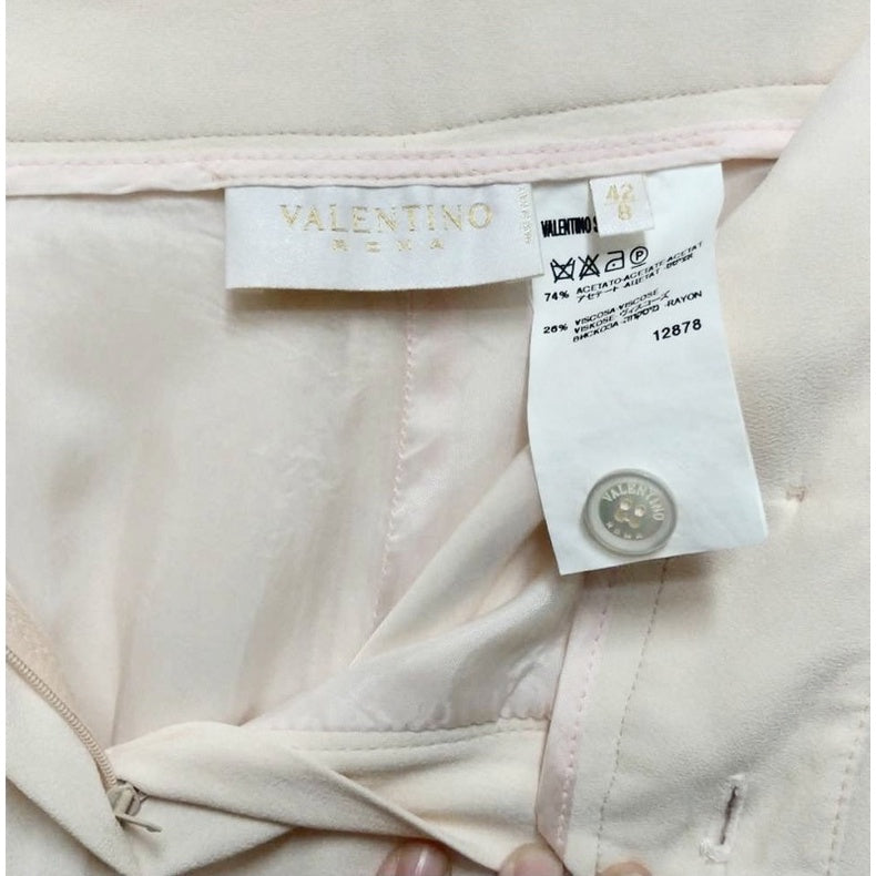 VALENTINO ROMA 粉色長褲 質感設計細節 42號 保證正品