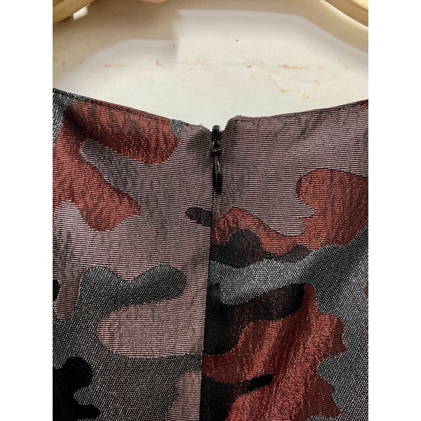 ANNA SUI 金屬光澤 迷彩洋裝 美國製造 4號 保證正品