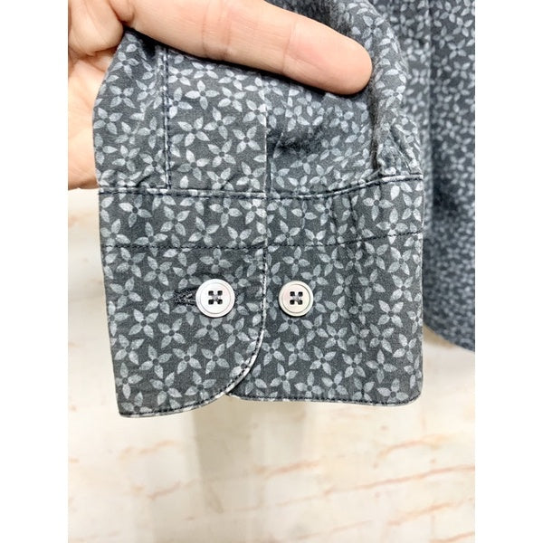 LV LOUIS VUITTON 淡藍logo印花襯衫 L號 保證正品