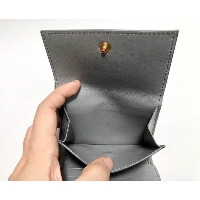 CELINE 灰藍色 三折短夾 多格層 有盒 防塵套 保證正品