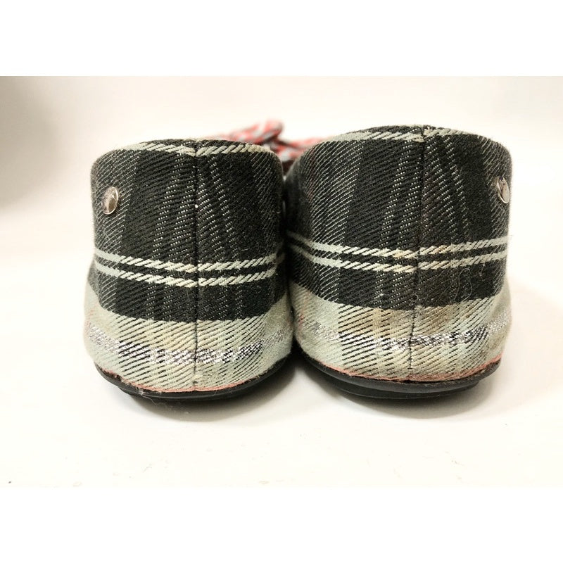 COACH 蔻馳 平底 娃娃鞋 大蝴蝶結 拼接格紋 23號 保證正品