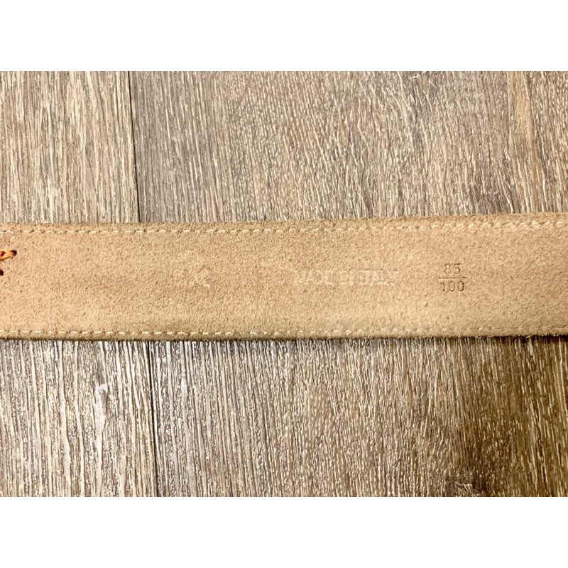 DOLCE&GABANNA 麂皮+帆布皮帶 保證正品