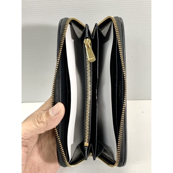 Salvatore Ferragamo 刺繡 真皮 長夾 保證真品