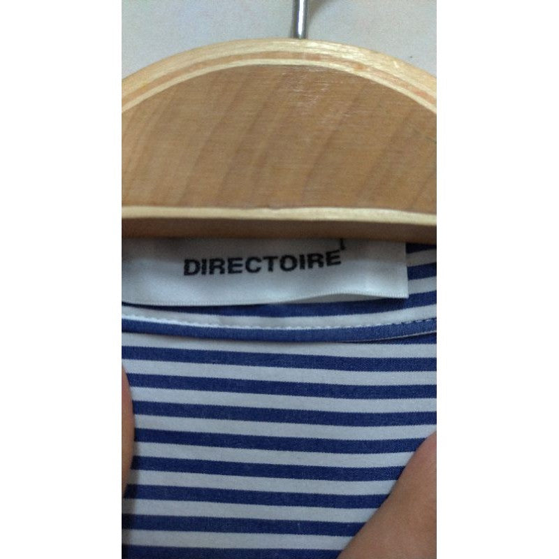 DIRECTOIRE 直條紋襯衫 衣領串珠設計