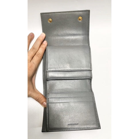 CELINE 灰藍色 三折短夾 多格層 有盒 防塵套 保證正品