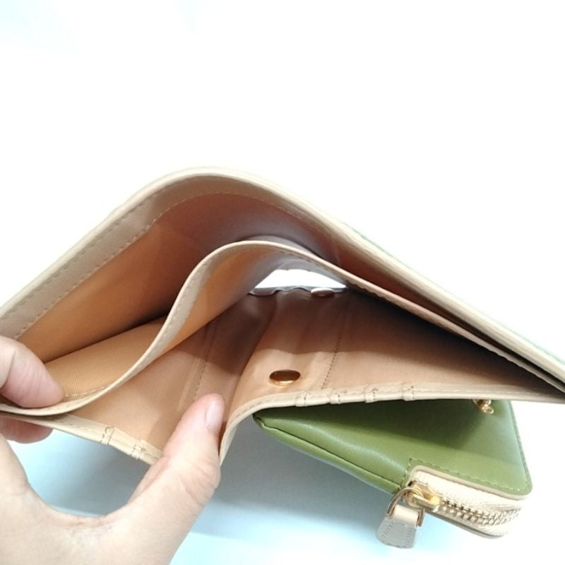SAIME真皮短夾 保證正品