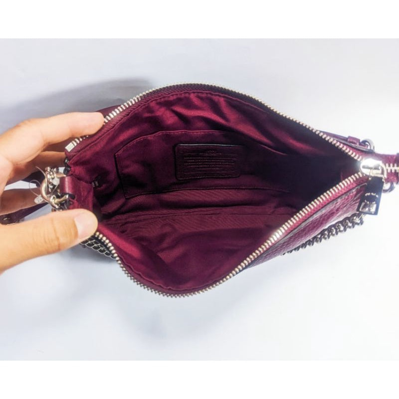 COACH 皮革斜背包 F36666 100%保證真品
