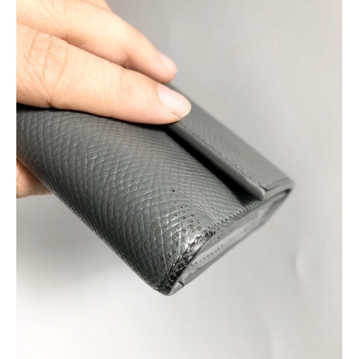 CELINE 灰藍色 三折短夾 多格層 有盒 防塵套 保證正品
