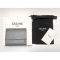 CELINE 灰藍色 三折短夾 多格層 有盒 防塵套 保證正品
