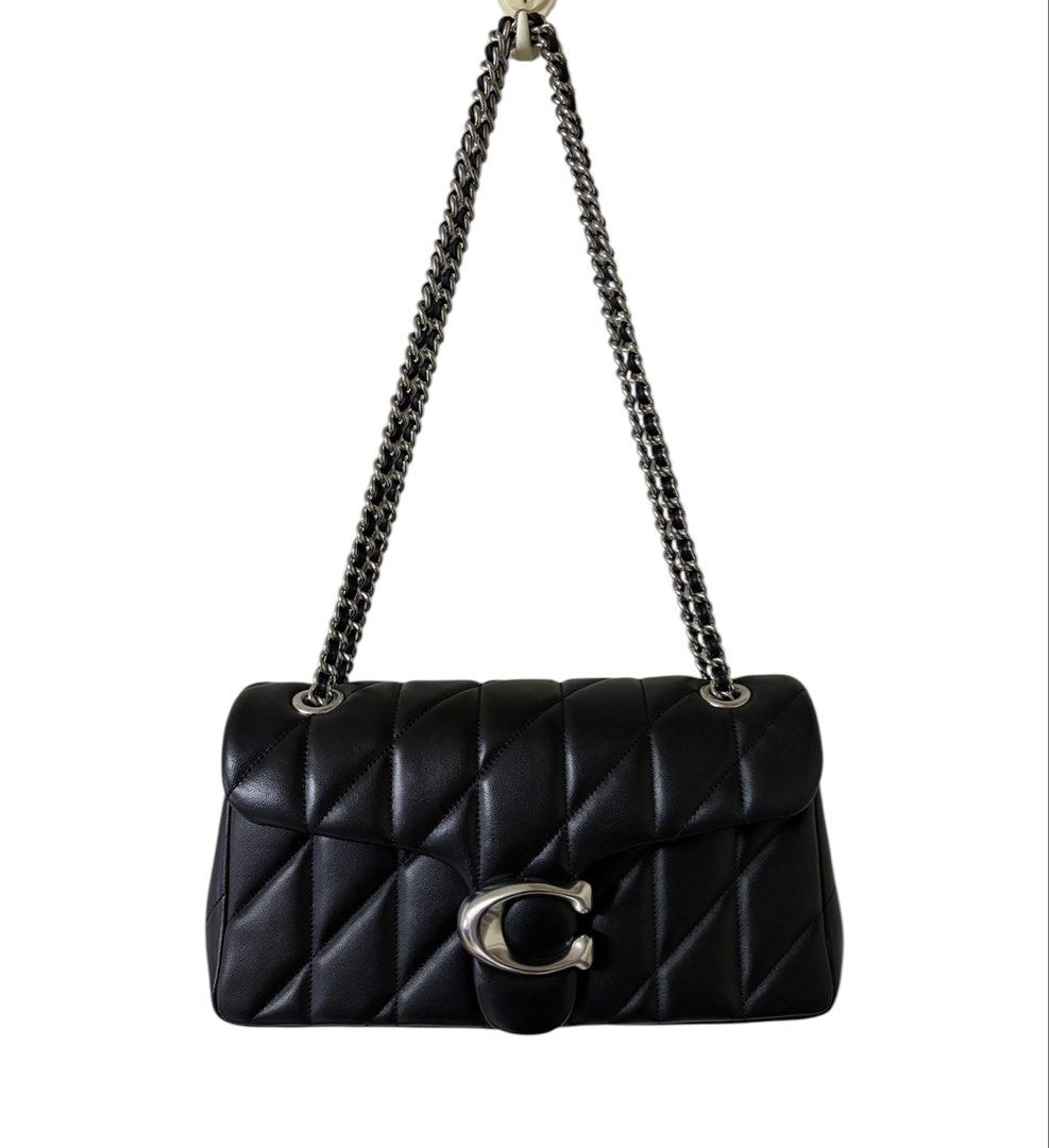 99近新品❗️ ❗️ ❗️ COACH TABBY 26 黑色 羊皮 肩背 斜背包 保證正品
