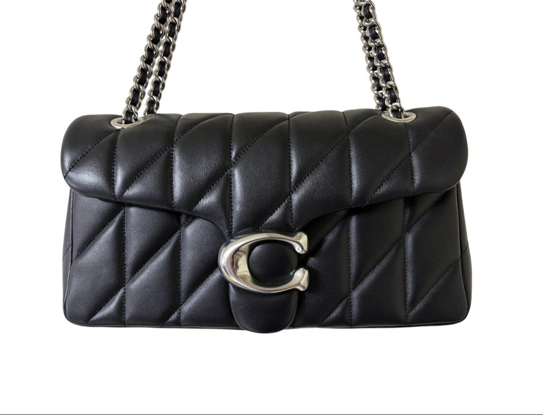 99近新品❗️ ❗️ ❗️ COACH TABBY 26 黑色 羊皮 肩背 斜背包 保證正品