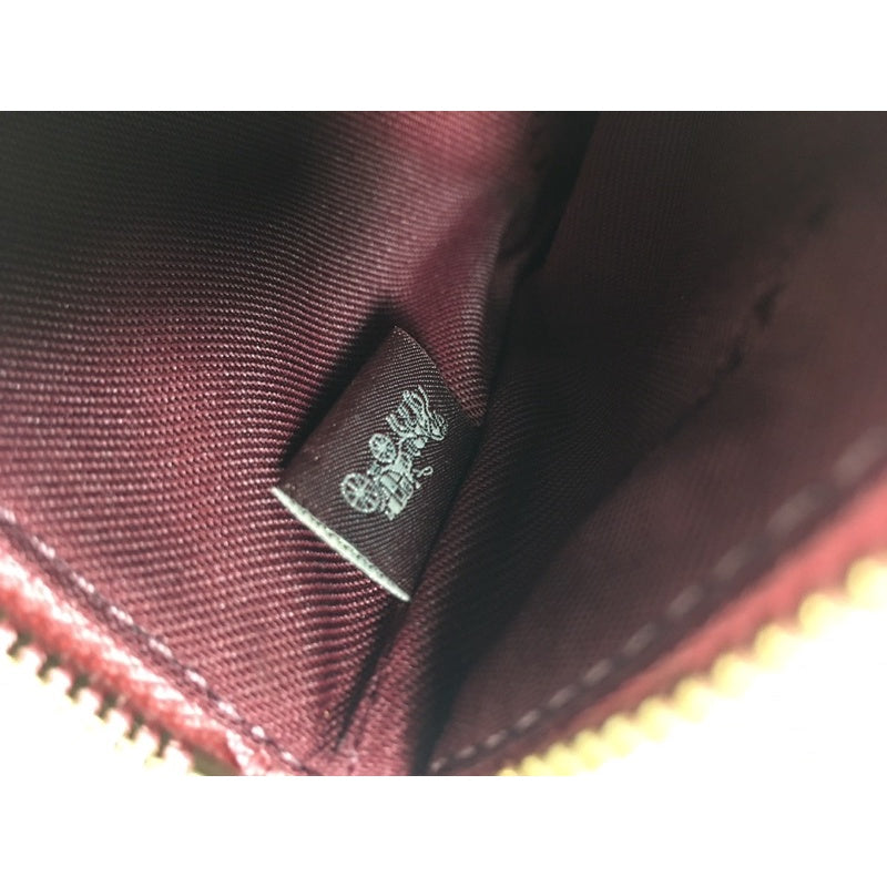 COACH 桃粉 單層 皮夾 保證真品