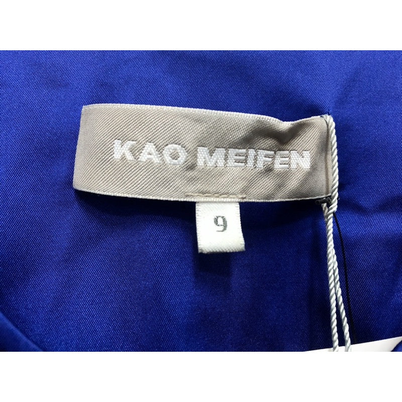 設計師品牌 KAO MEIFEN 高美芬 藍紫色 洋裝 肩膀拉鍊造型 附腰帶 有口袋 全新 吊牌在 S號 （9號）