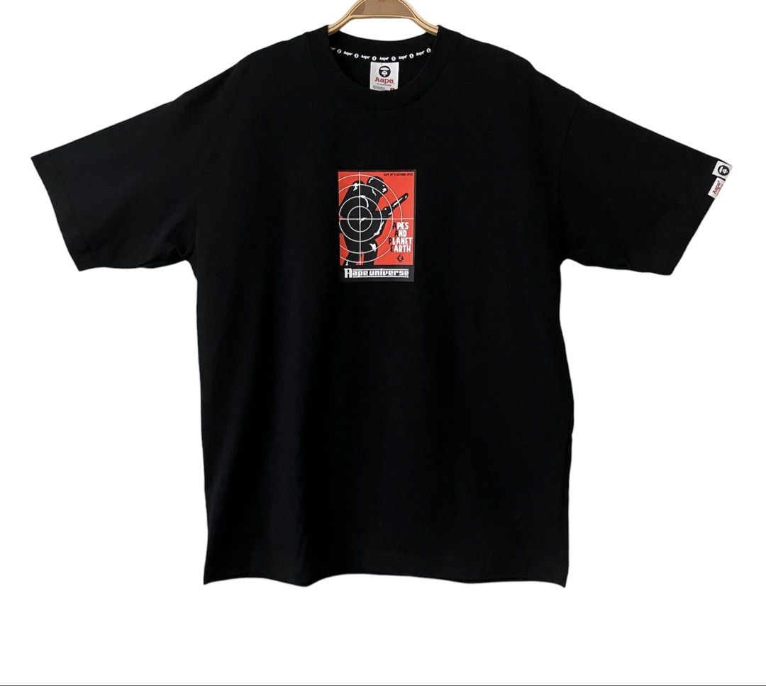 AAPE 黑色 印花 短袖 T恤 保證正品