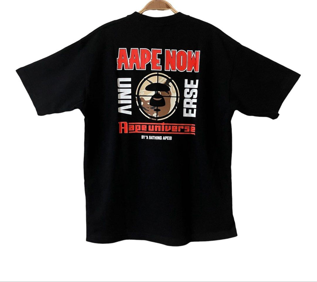 AAPE 黑色 印花 短袖 T恤 保證正品