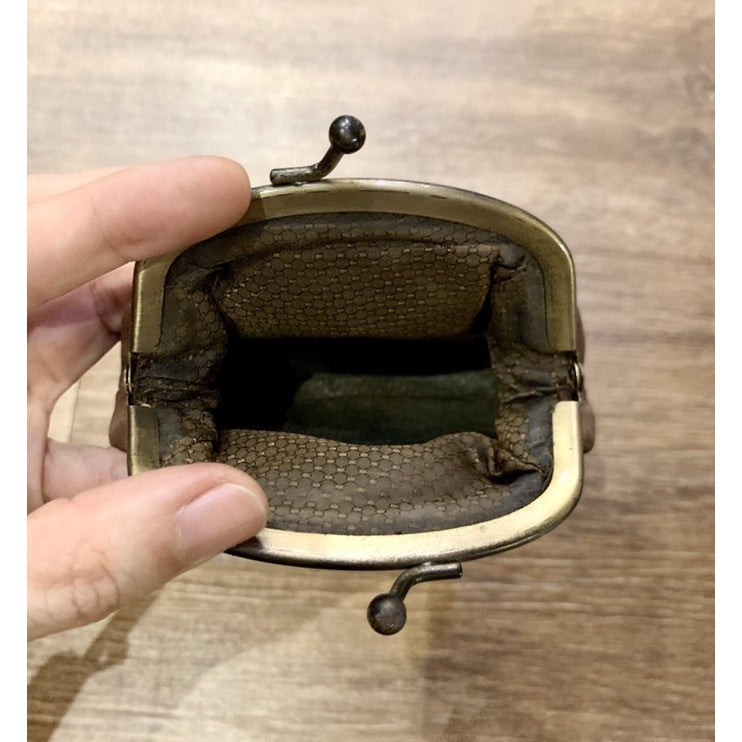 ANNA SUI 真皮 珠扣 零錢包 口金包 保證正品