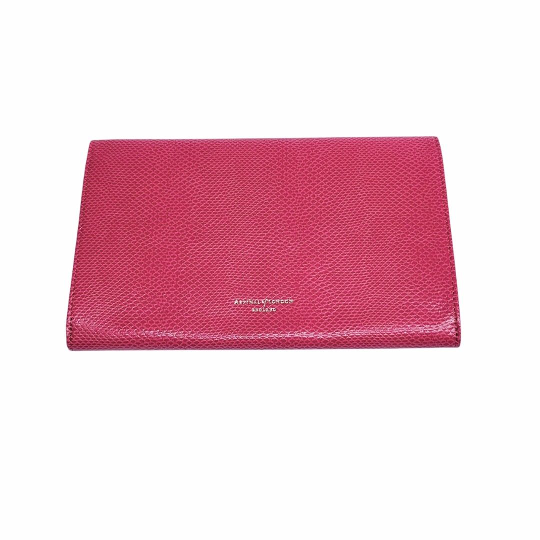 ASPINAL 粉色 桃紅色 護照夾 機票夾 保證正品