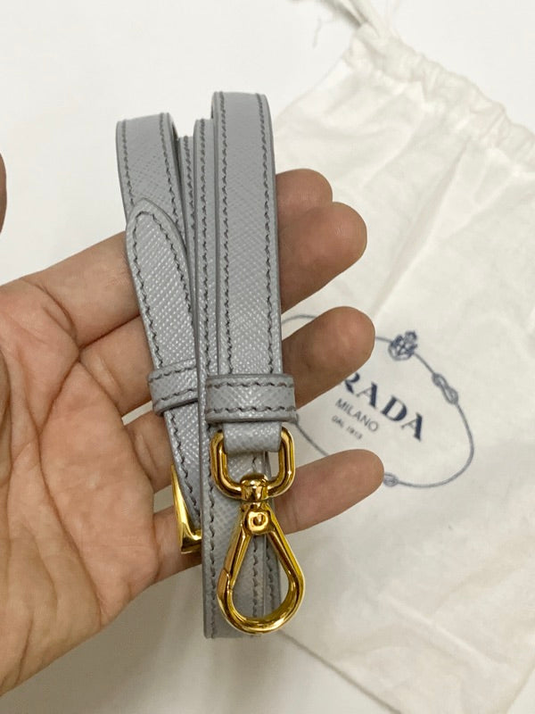 PRADA 真皮 冰藍色 包包背帶 保證正品