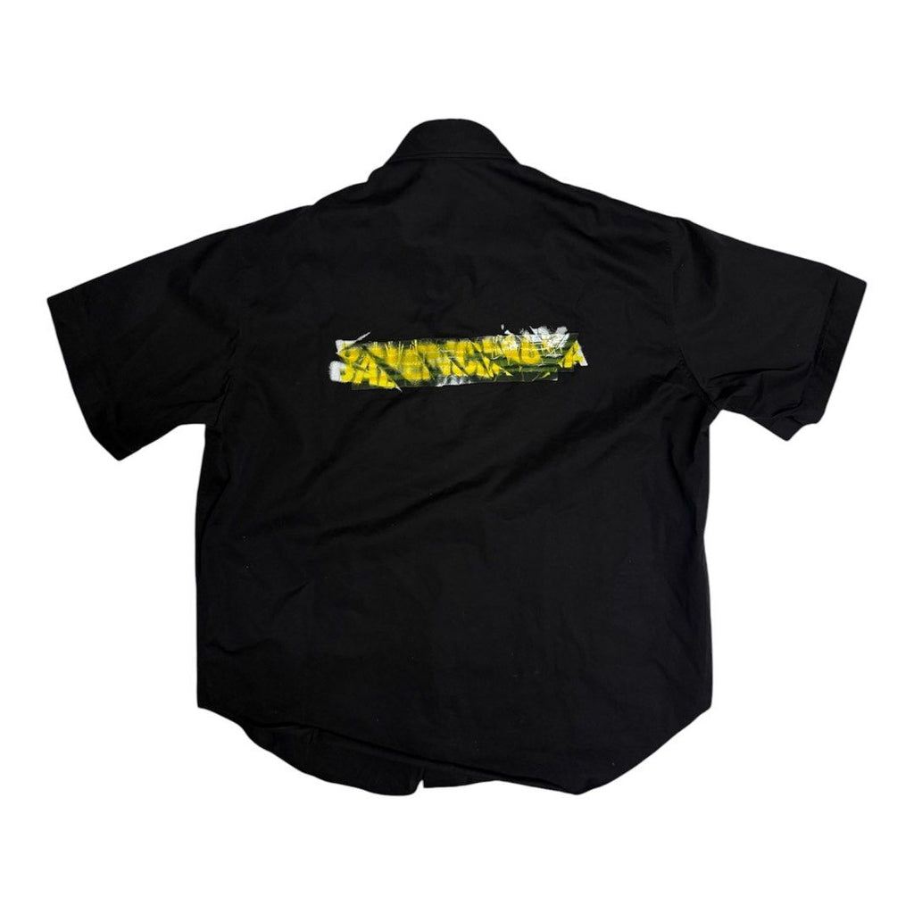 BALENCIAGA 寬版 短袖 襯衫 保證100%正品