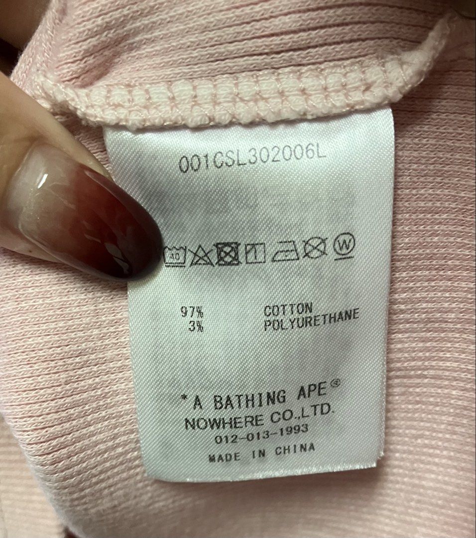 BAPE 粉色 女生 短袖 T恤 保證正品