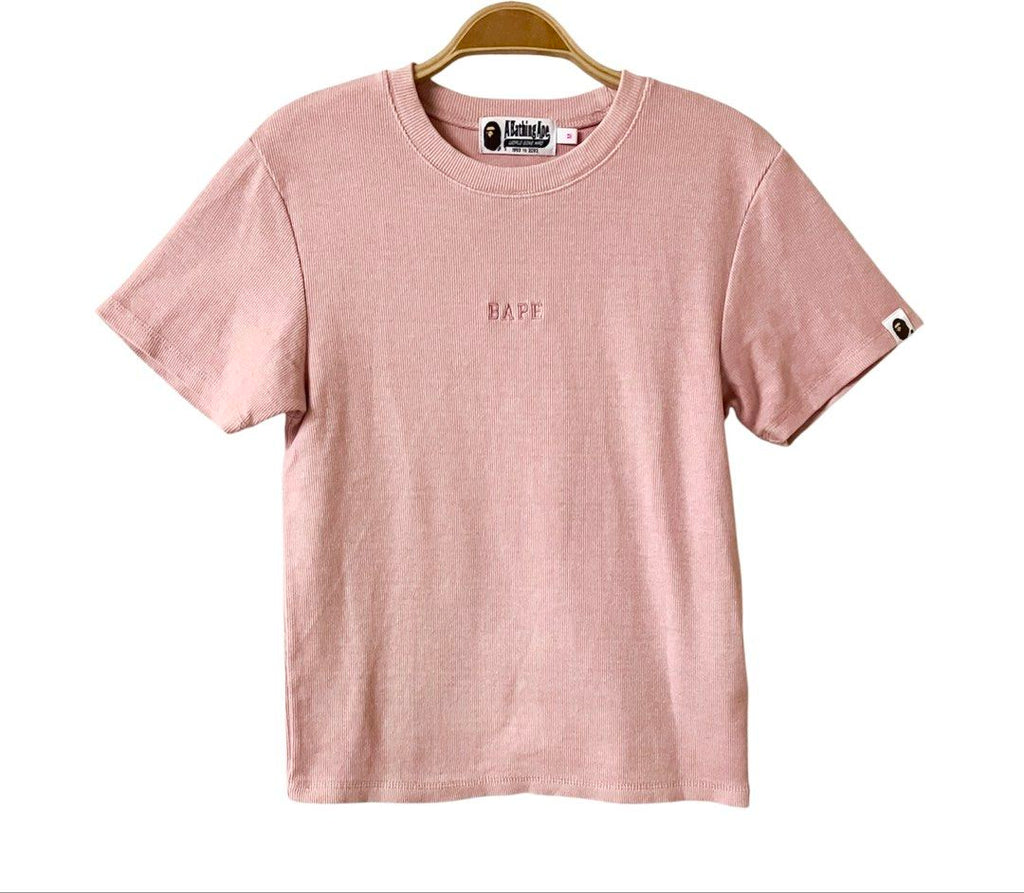 BAPE 粉色 女生 短袖 T恤 保證正品