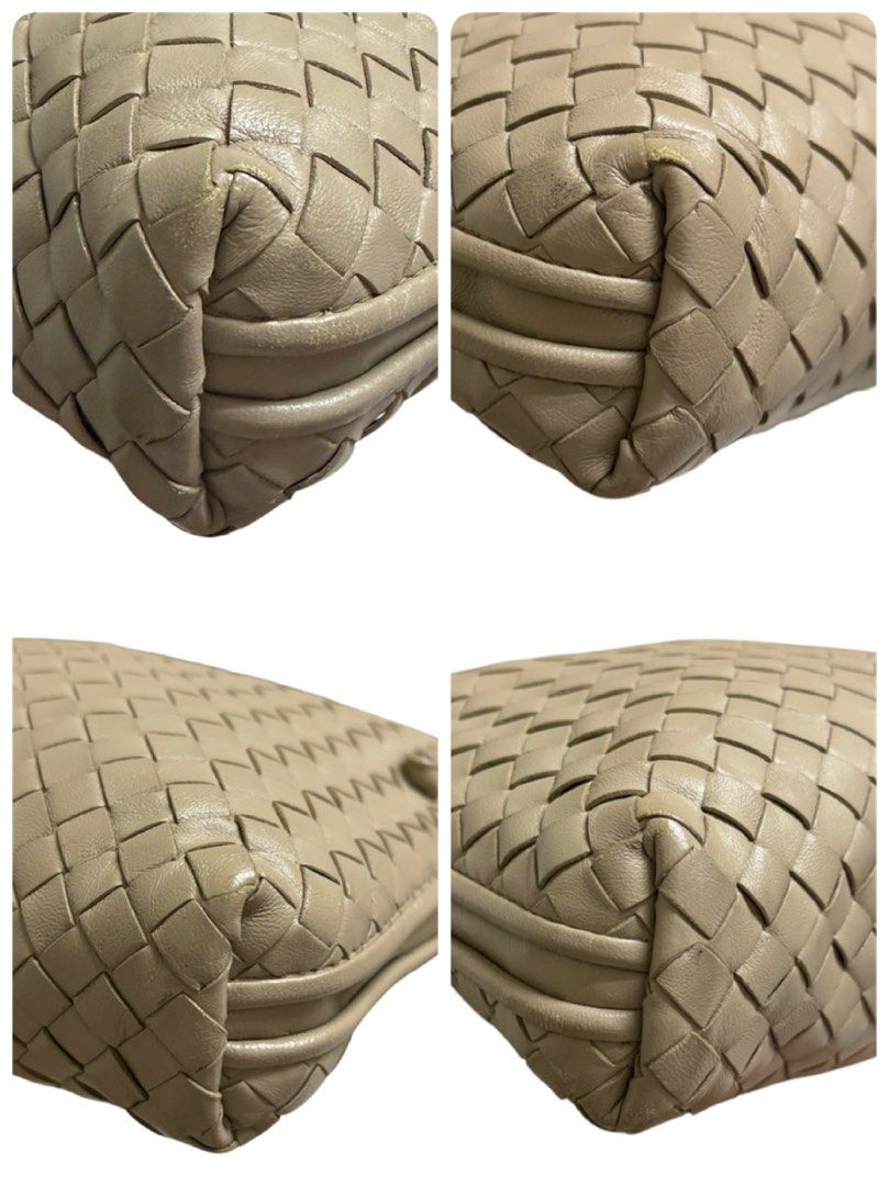 BOTTEGA VENETA 灰褐色 編織 斜背包 保證正品