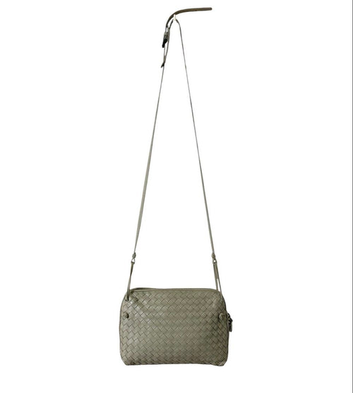 BOTTEGA VENETA 灰褐色 編織 斜背包 保證正品