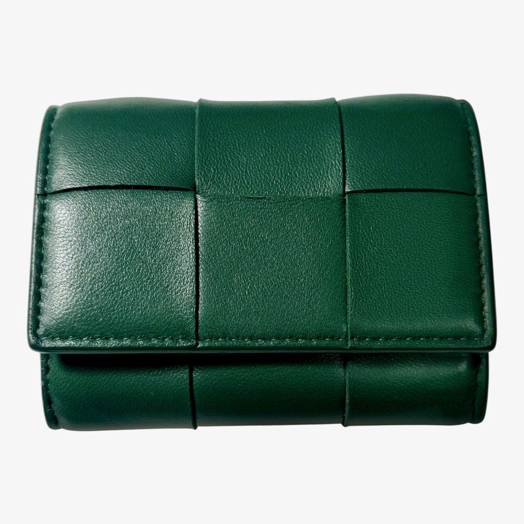 BOTTEGA VENETA BV 大編織 卡夾 零錢夾 短夾 保證正品