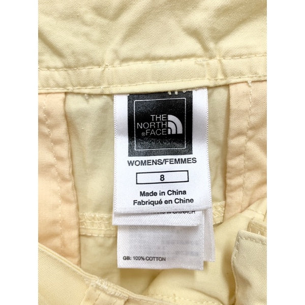 THE NORTH FACE 女生 鵝黃色 短褲 8號