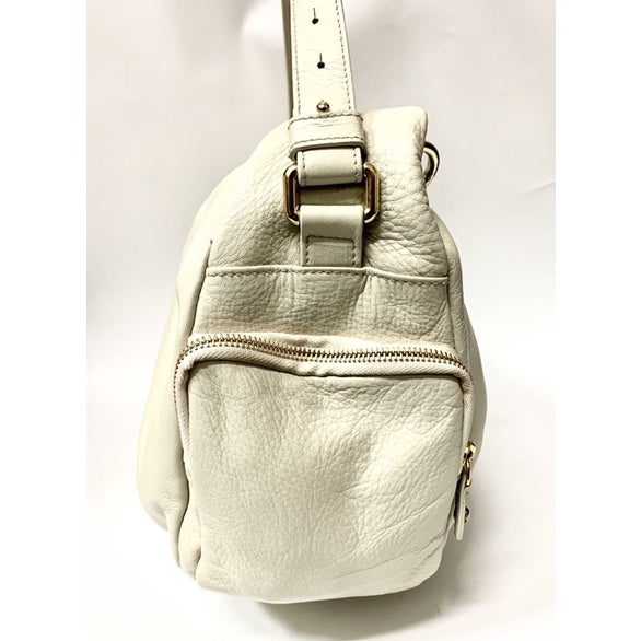 FURLA 全白金鍊 真皮包 保證正品