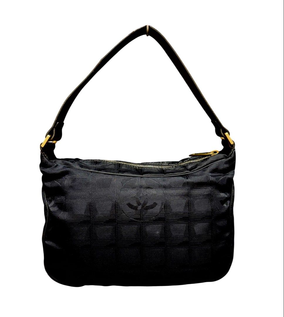 CHANEL 黑色 復古 老香 HOBO 腋下包 保證正品