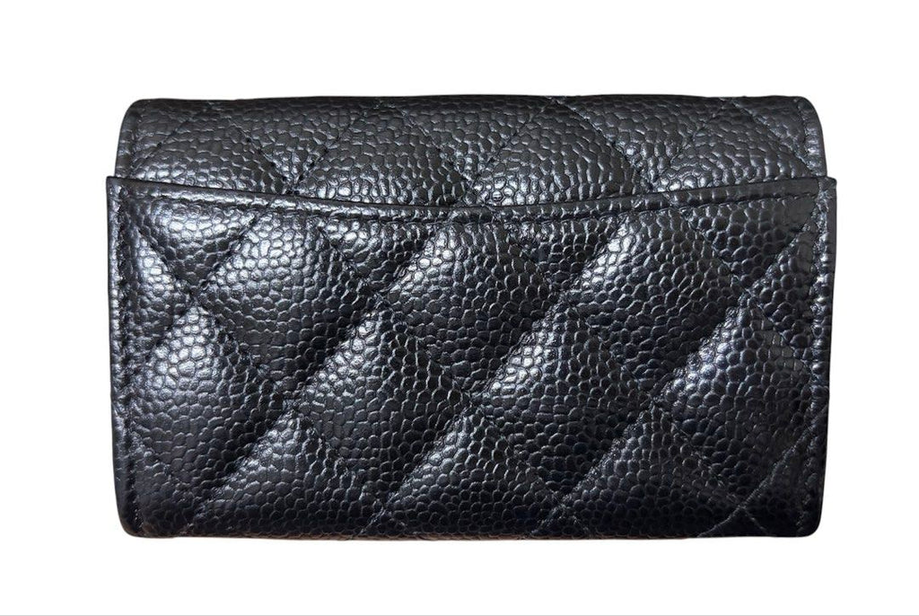全新品❗️❗️❗️CHANEL 經典COCO系列 魚子醬 菱格紋 釦式 零錢包 卡包 保證正品