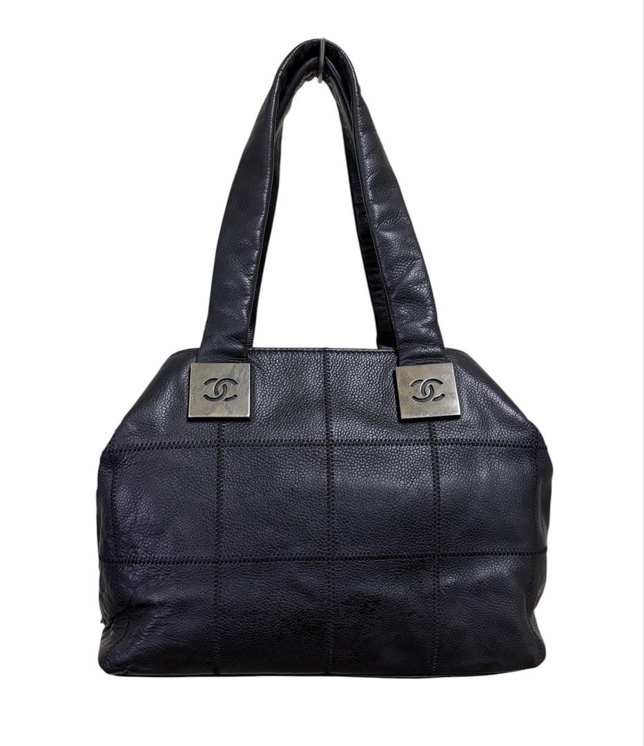 ⚠️ 無卡無雷標保證正品❗️ ❗️ ❗️ CHANEL VINTAGE 黑色 手提 肩背 便當包 保證正品