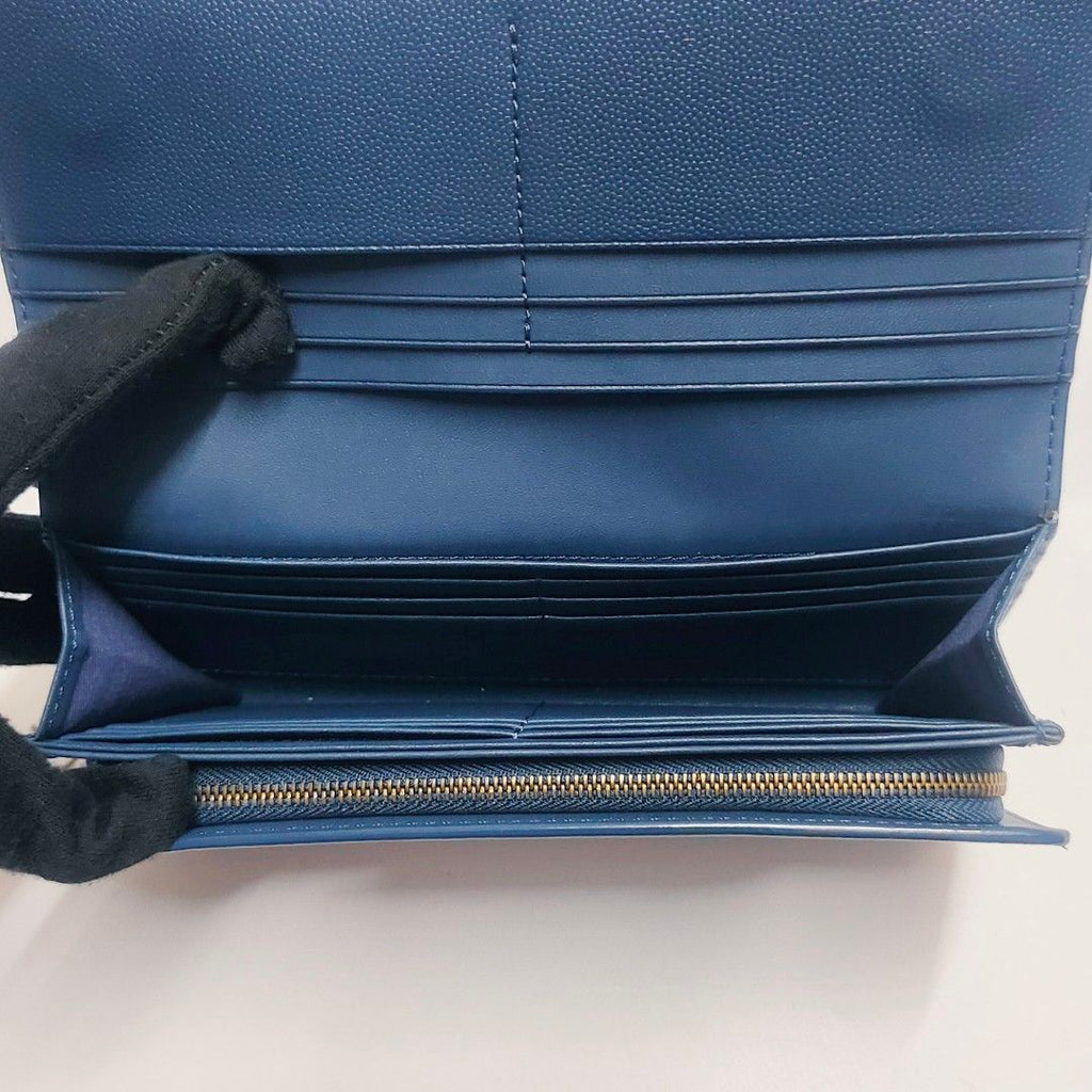 CHARLES &amp; KEITH 全新 深藍色 長夾 保證正品