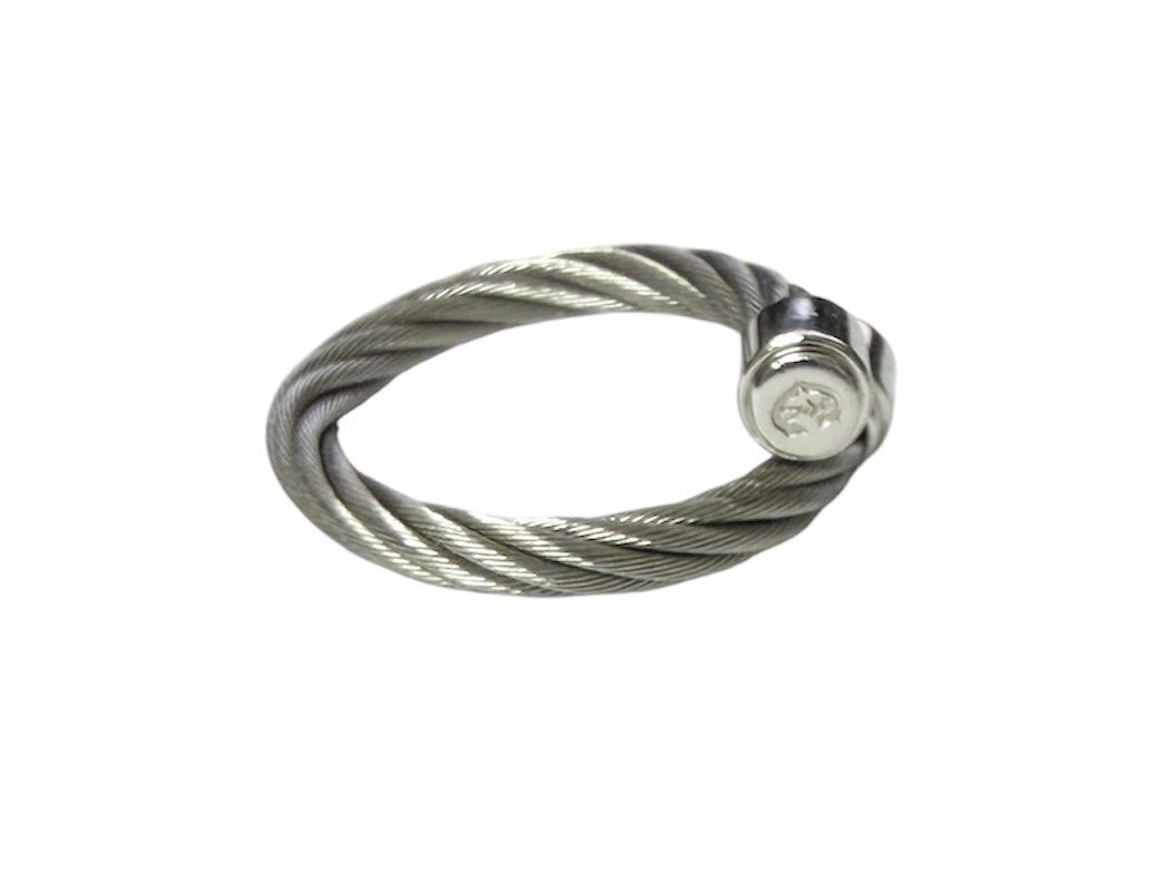 CHARRIOL 夏利豪 經典鋼索 戒指 保證正品