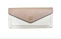 COACH 奶茶白 扣式 長夾 保證正品
