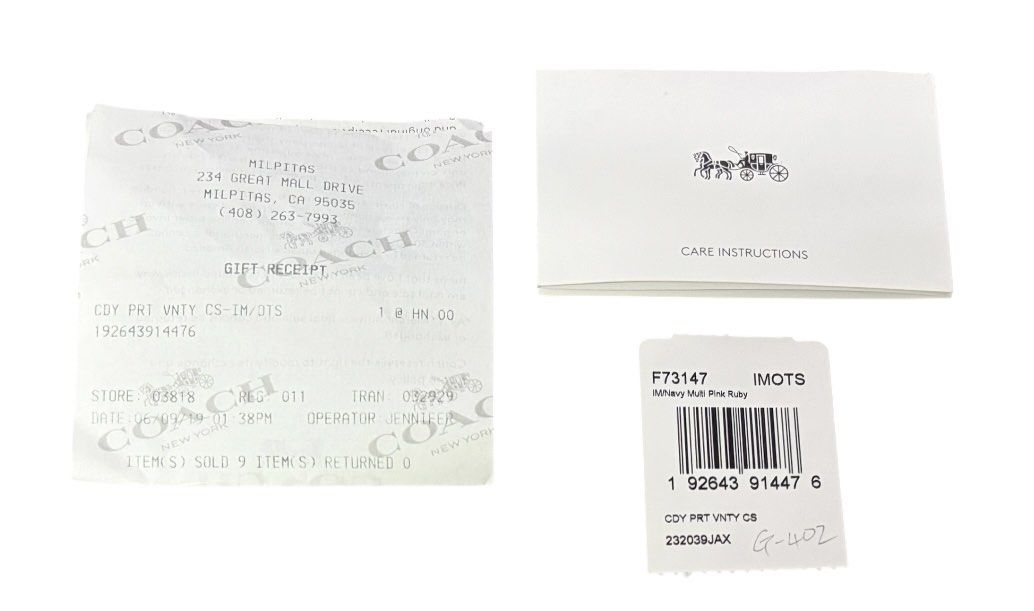 全新品❗️❗️❗️COACH 黑色 糖果 印花 化妝盒 手提包 保證正品