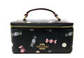 全新品❗️❗️❗️COACH 黑色 糖果 印花 化妝盒 手提包 保證正品