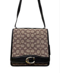 COACH BANDIT 黑色 緹花布 單肩 斜背包 保證正品