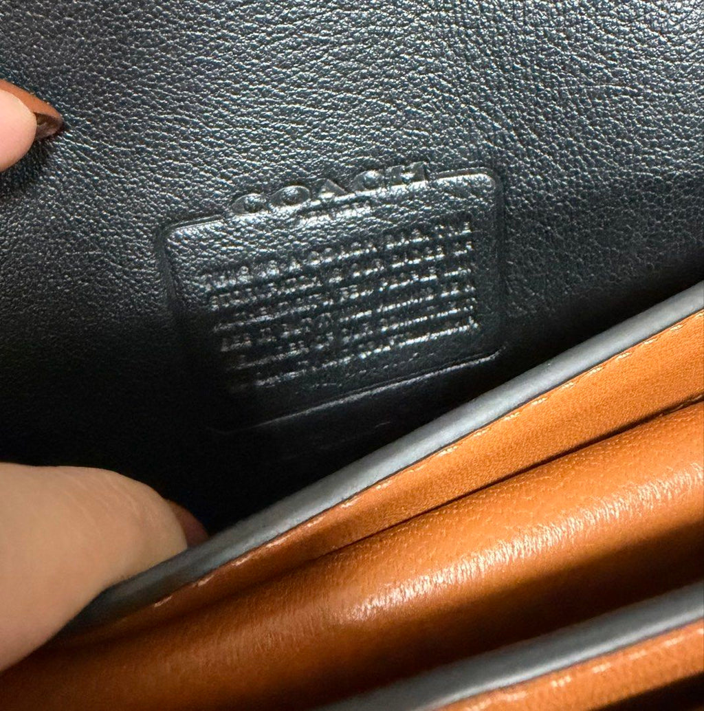 COACH BANDIT 黑色 緹花布 單肩 斜背包 保證正品