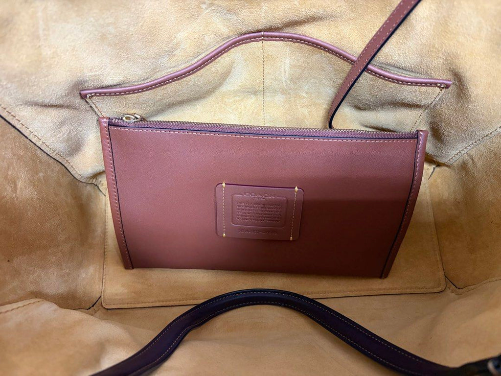 COACH RAE 棕色 真皮 鞣制皮革 托特包 保證正品