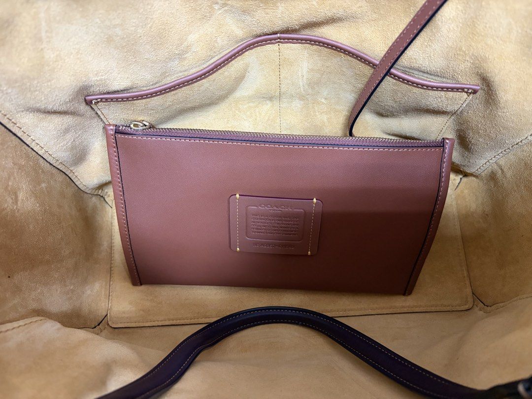 COACH RAE 棕色 真皮 鞣制皮革 托特包 保證正品