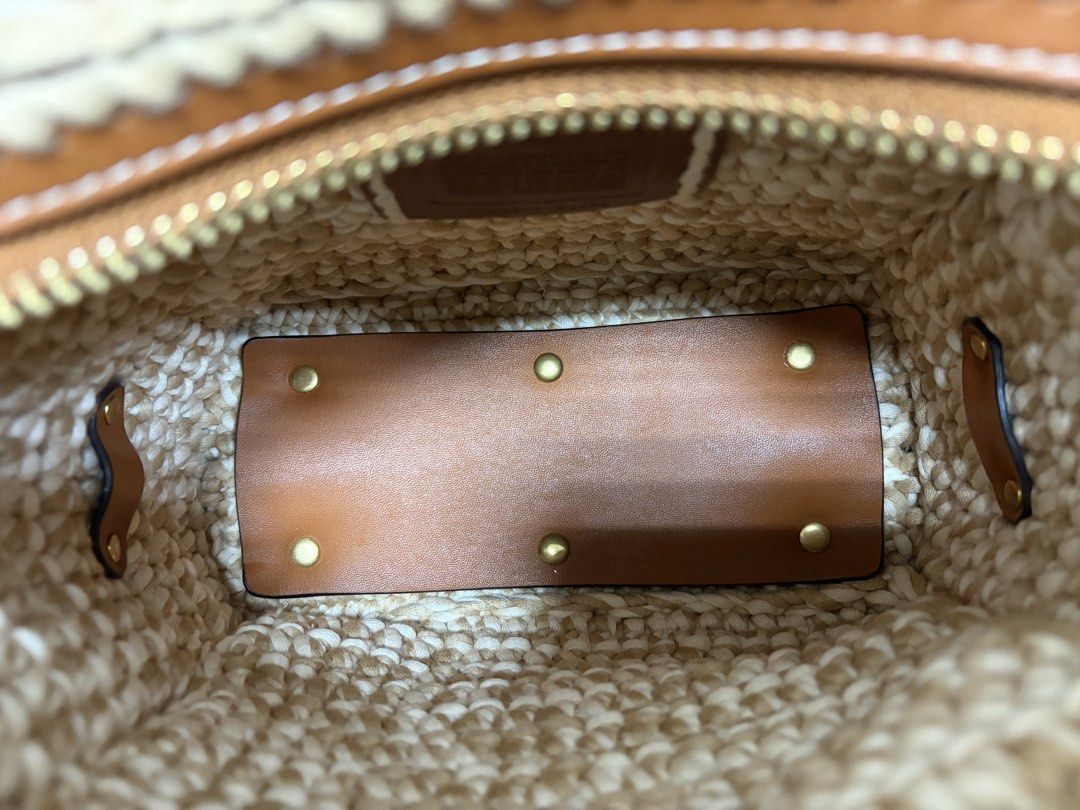 COACH ROGUE 雙色 毛線 編織 多功能 包 保證正品