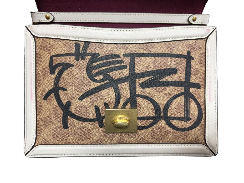 COACH X GUANG YU 中國藝術家 廣煜 聯名款 HUTTON 肩背 斜背包 保證正品