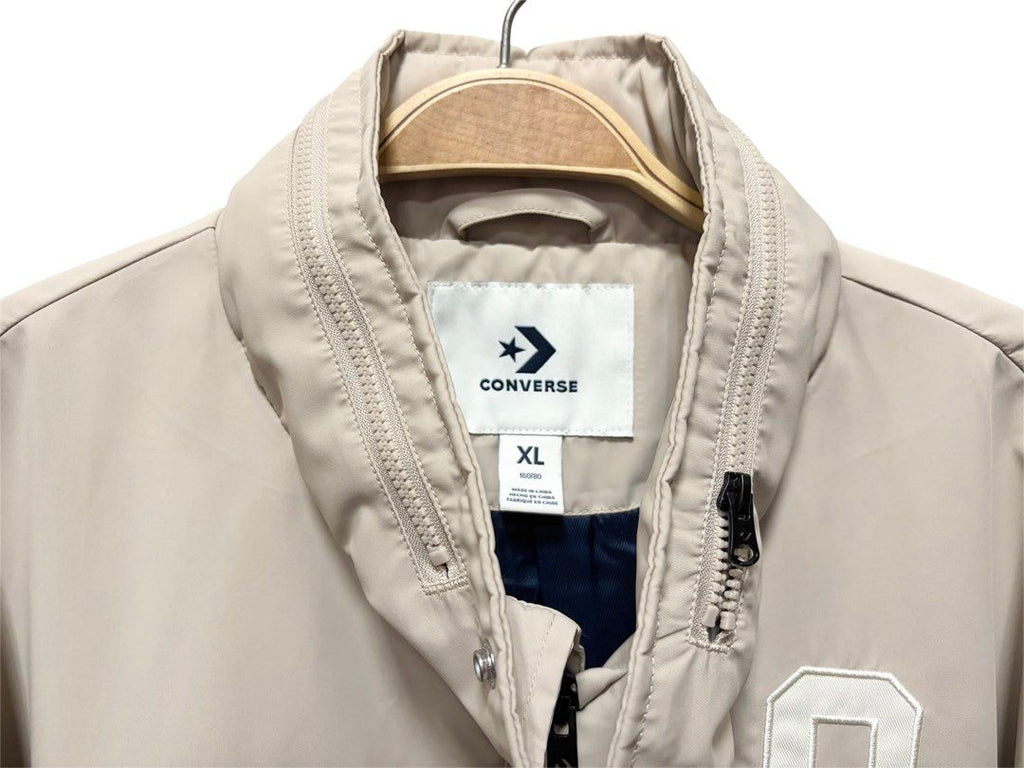 CONVERSE 杏色 風衣 長版 外套 保證正品