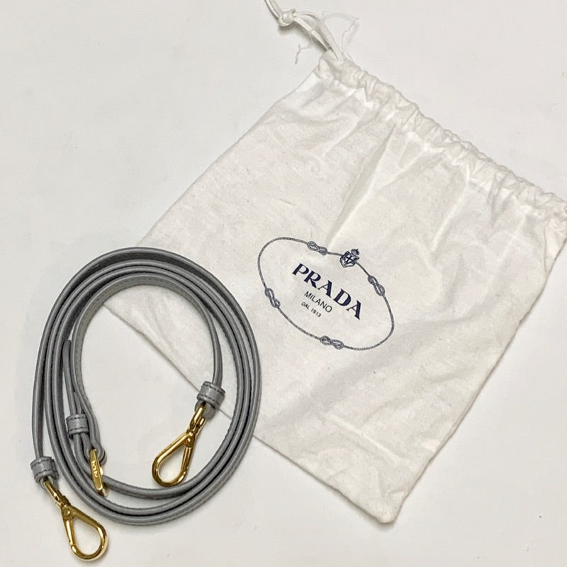 PRADA 真皮 冰藍色 包包背帶 保證正品
