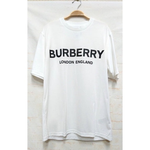 BURBERRY 白棉T黑logo 8026017保證正品