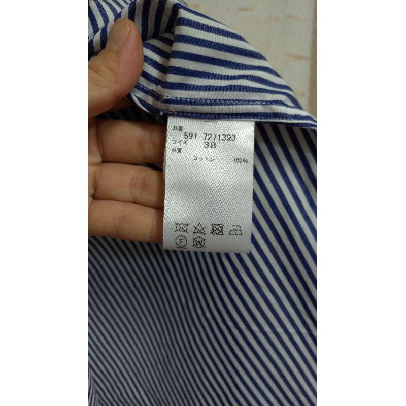 DIRECTOIRE 直條紋襯衫 衣領串珠設計