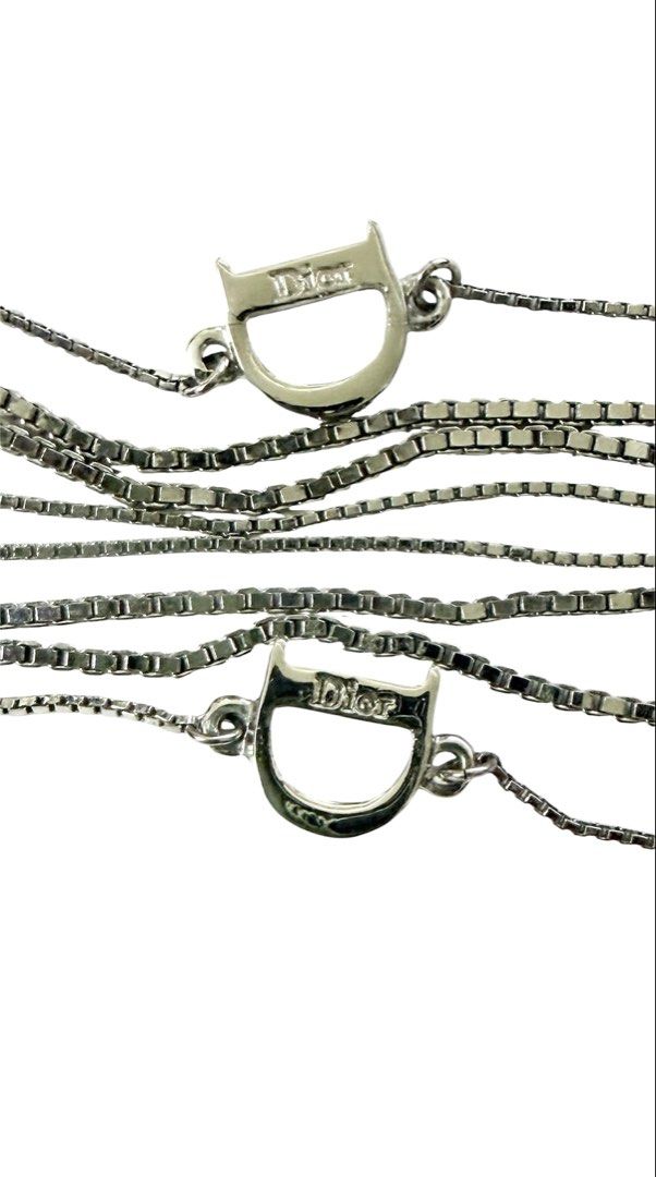 DIOR 垂墜感 夾式 耳環 保證正品
